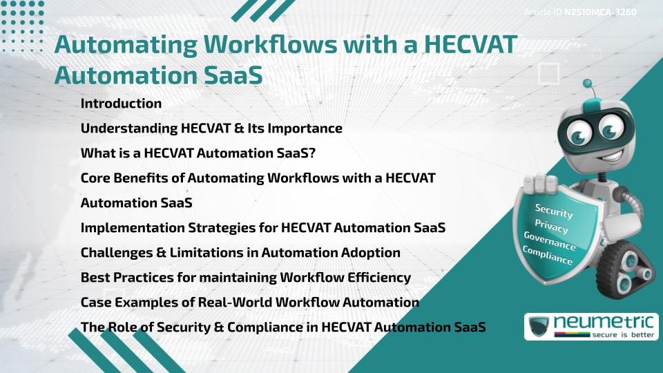 Automating Workflows with a HECVAT Automation SaaS