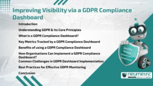 Improving Visibility via a GDPR Compliance Dashboard