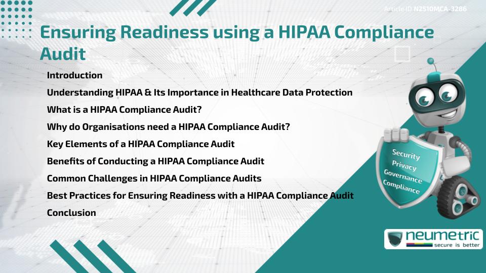 Ensuring Readiness using a HIPAA Compliance Audit