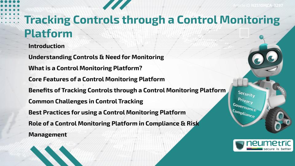 Tracking Controls through a Control Monitoring Platform