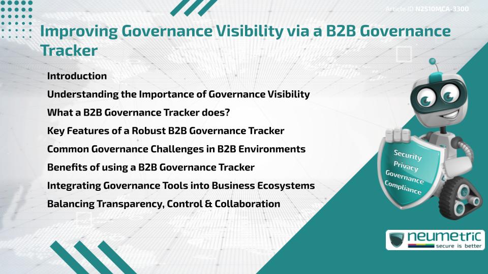 Improving Governance Visibility via a B2B Governance Tracker