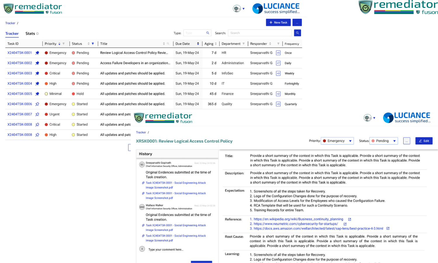 Remediant Fusion: A Cybersecurity Compliance Management Product