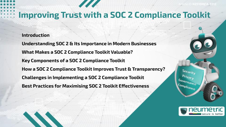 Improving Trust with a SOC 2 Compliance Toolkit