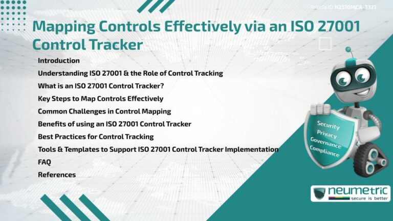 Mapping Controls Effectively via an ISO 27001 Control Tracker