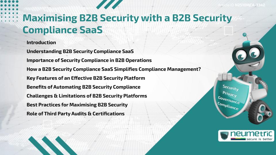 Maximising B2B Security with a B2B Security Compliance SaaS