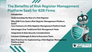 Journal (General Articles) | Neumetric The Benefits of Risk Register Management Platform SaaS for B2B Firms