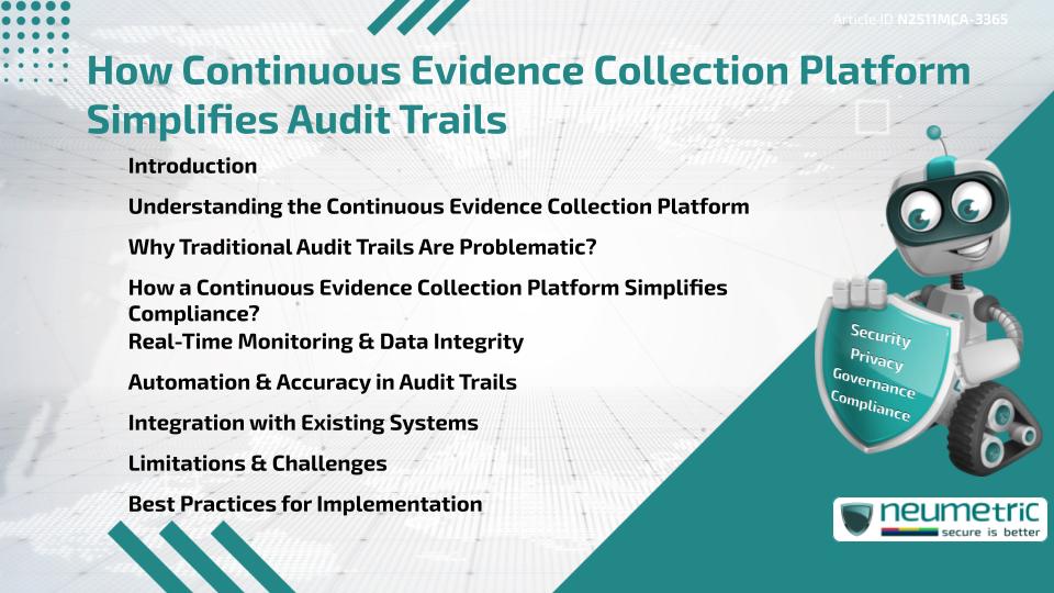 How Continuous Evidence Collection Platform Simplifies Audit Trails
