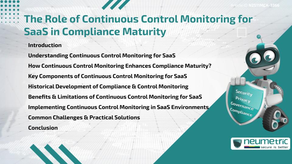 The Role of Continuous Control Monitoring for SaaS in Compliance Maturity