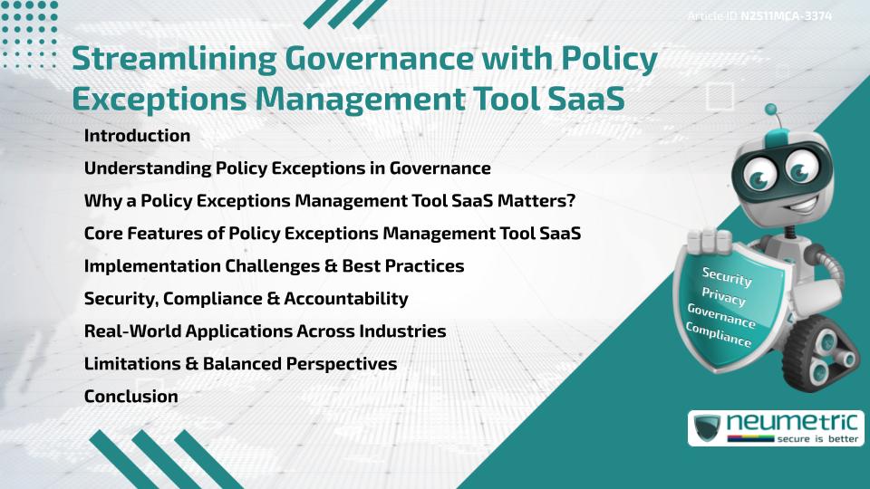 Streamlining Governance with Policy Exceptions Management Tool SaaS