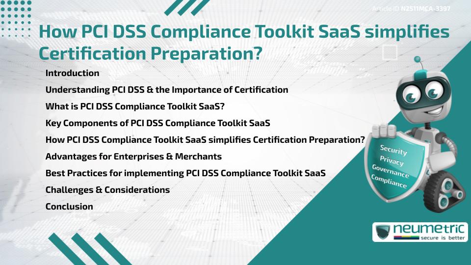 How PCI DSS Compliance Toolkit SaaS simplifies Certification Preparation?