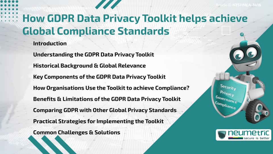 How GDPR Data Privacy Toolkit helps achieve Global Compliance Standards