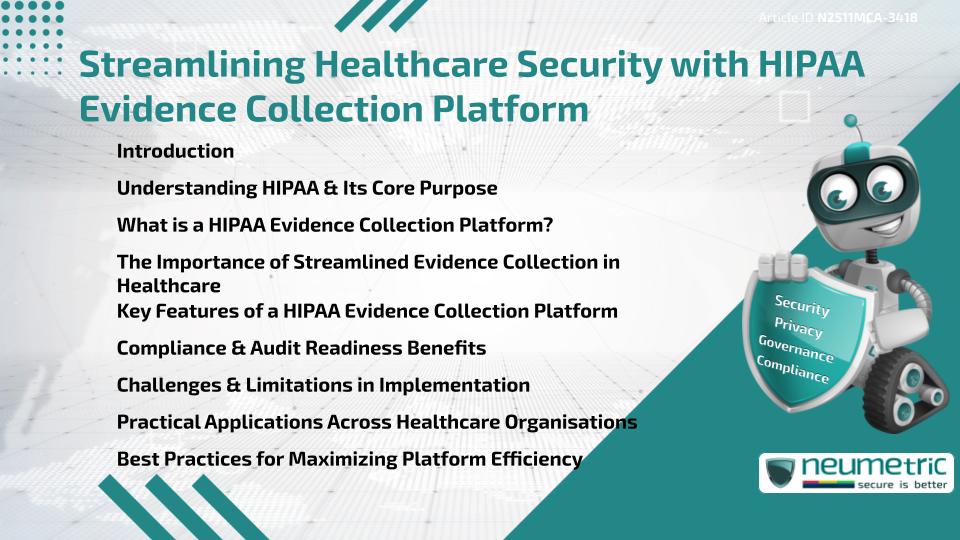 Streamlining Healthcare Security with HIPAA Evidence Collection Platform
