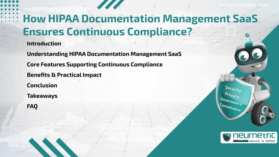 How HIPAA Documentation Management SaaS Ensures Continuous Compliance?