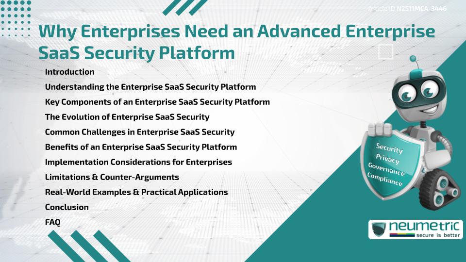 Why Enterprises Need an Advanced Enterprise SaaS Security Platform