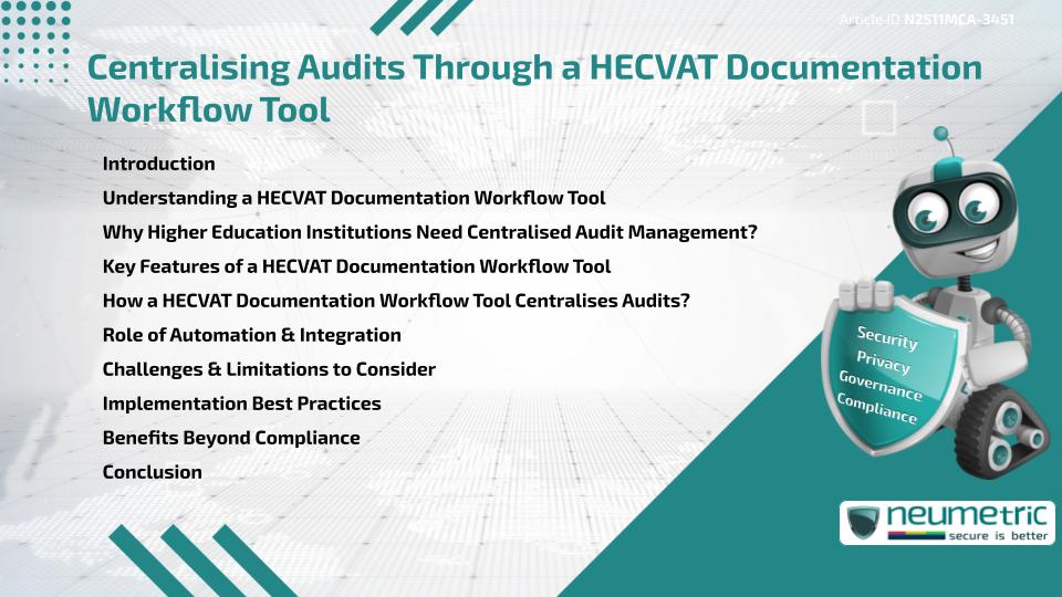 Centralising Audits Through a HECVAT Documentation Workflow Tool