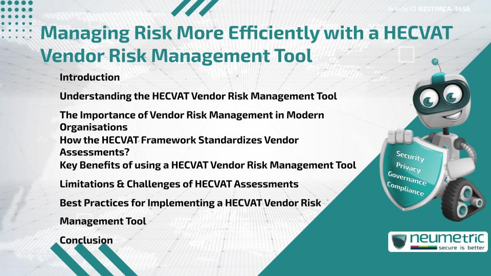 Managing Risk More Efficiently with a HECVAT Vendor Risk Management Tool