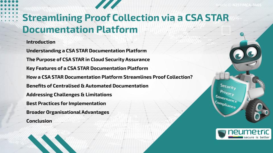 Streamlining Proof Collection via a CSA STAR Documentation Platform