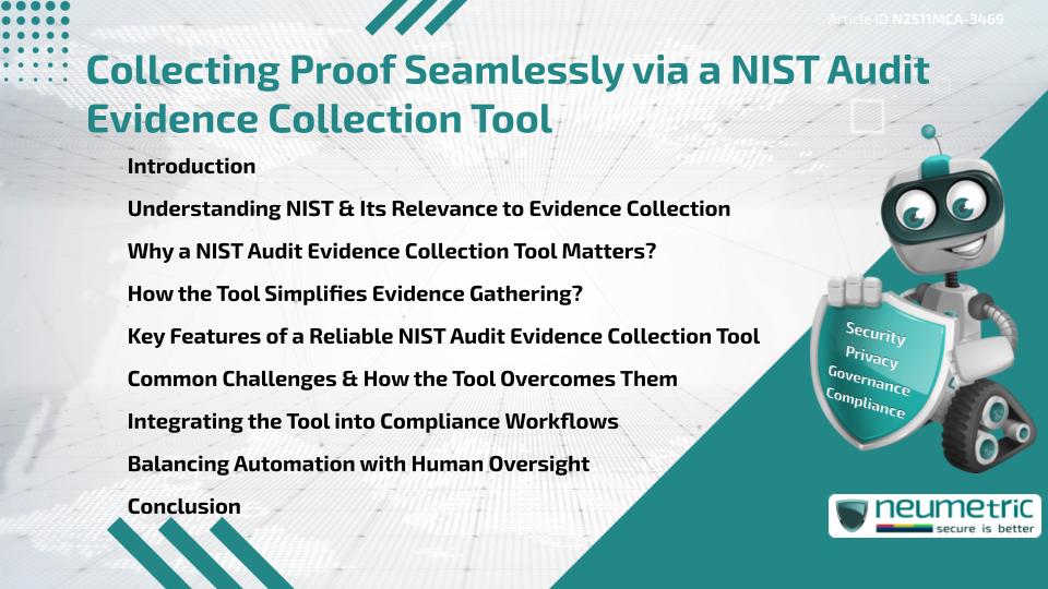 Collecting Proof Seamlessly via a NIST Audit Evidence Collection Tool