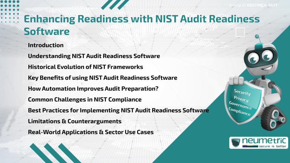 Enhancing Readiness with NIST Audit Readiness Software