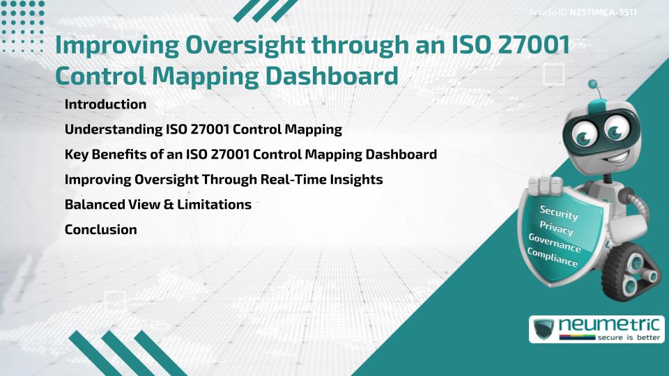 Improving Oversight through an ISO 27001 Control Mapping Dashboard