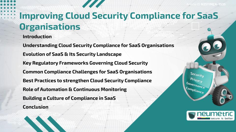 Improving Cloud Security Compliance for SaaS Organisations