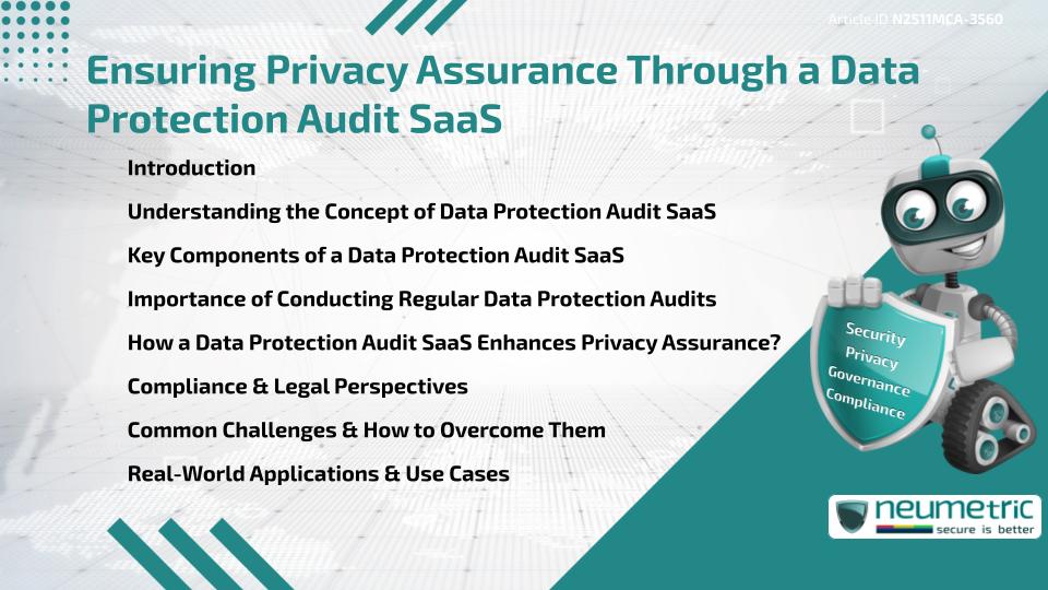 Ensuring Privacy Assurance Through a Data Protection Audit SaaS