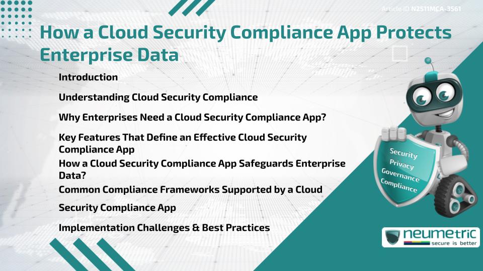 How a Cloud Security Compliance App Protects Enterprise Data