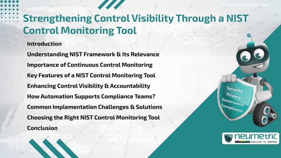 Strengthening Control Visibility Through a NIST Control Monitoring Tool