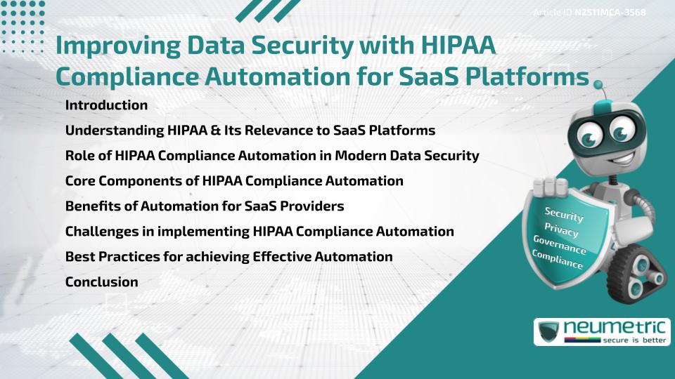 Improving Data Security with HIPAA Compliance Automation for SaaS Platforms