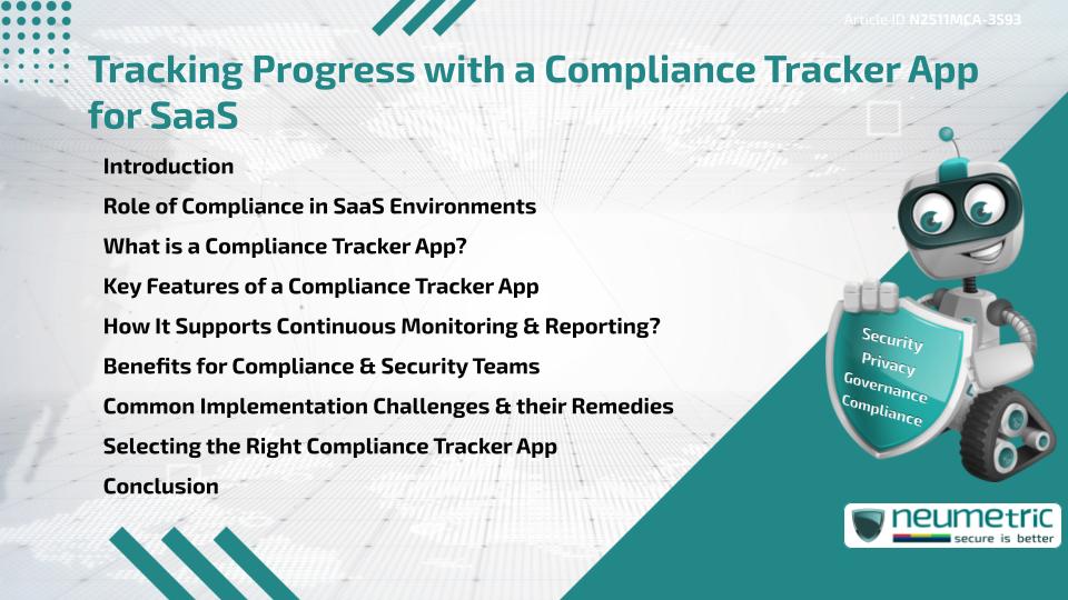 Tracking Progress with a Compliance Tracker App for SaaS