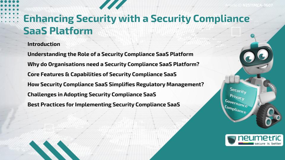 Enhancing Security with a Security Compliance SaaS Platform