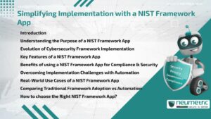 Simplifying Implementation with a NIST Framework App