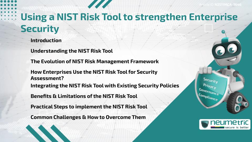 Using a NIST Risk Tool to strengthen Enterprise Security