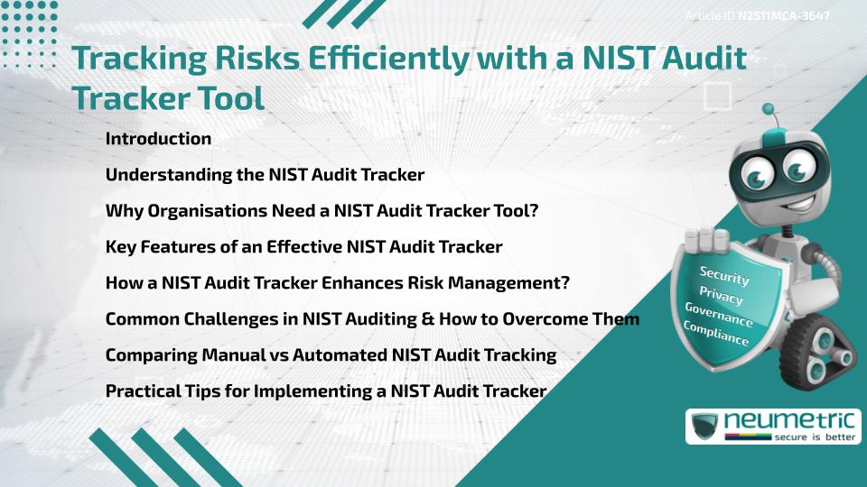 Tracking Risks Efficiently with a NIST Audit Tracker Tool