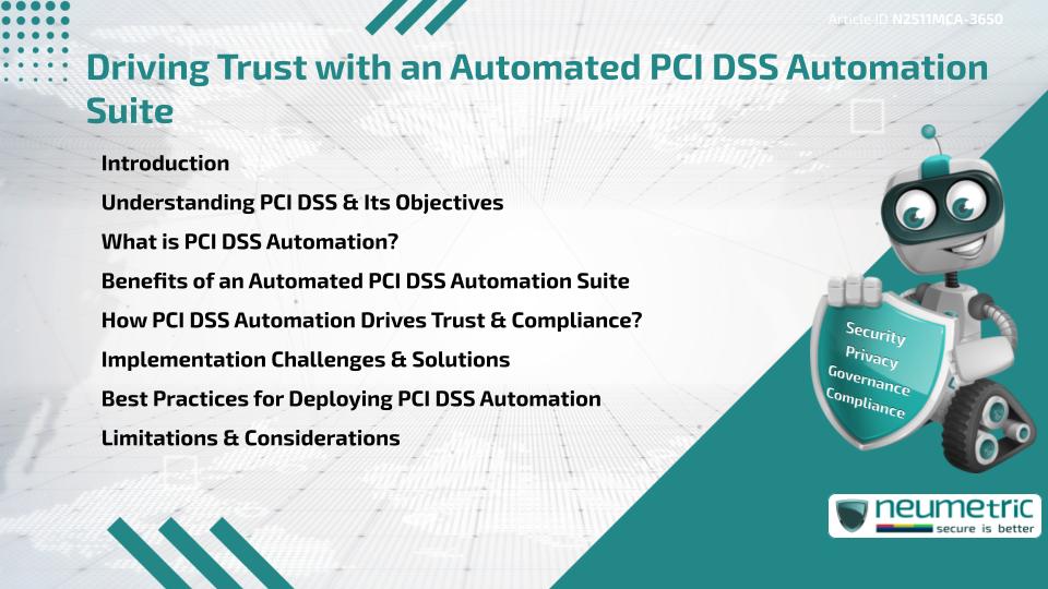 Driving Trust with an Automated PCI DSS Automation Suite