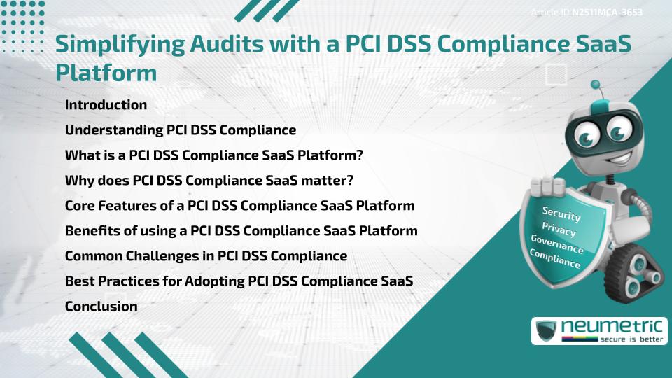 Simplifying Audits with a PCI DSS Compliance SaaS Platform