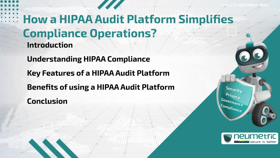 How a HIPAA Audit Platform Simplifies Compliance Operations