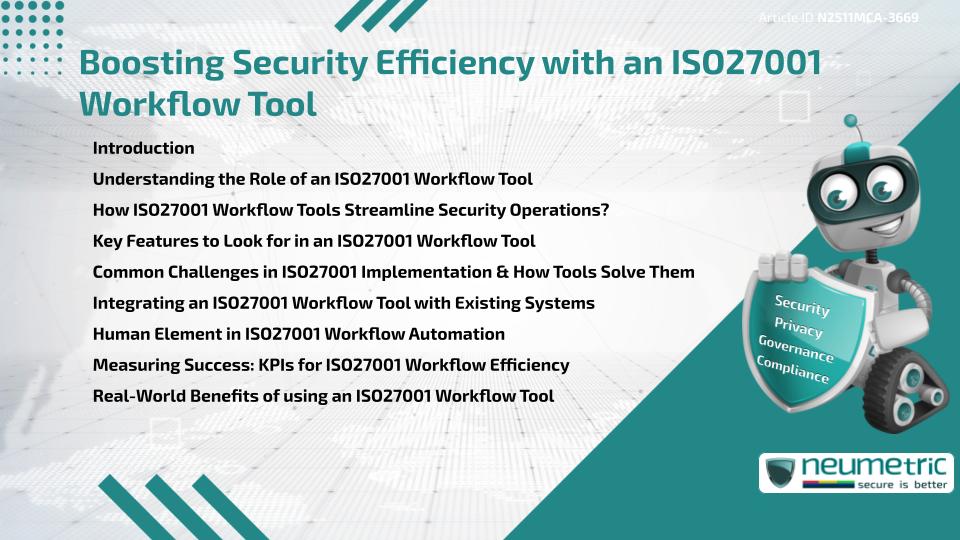 Boosting Security Efficiency with an ISO27001 Workflow Tool