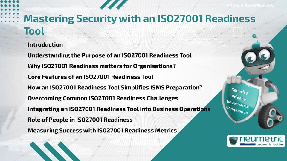 Mastering Security with an ISO27001 Readiness Tool