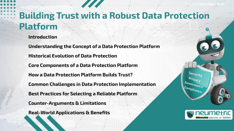 Building Trust with a Robust Data Protection Platform