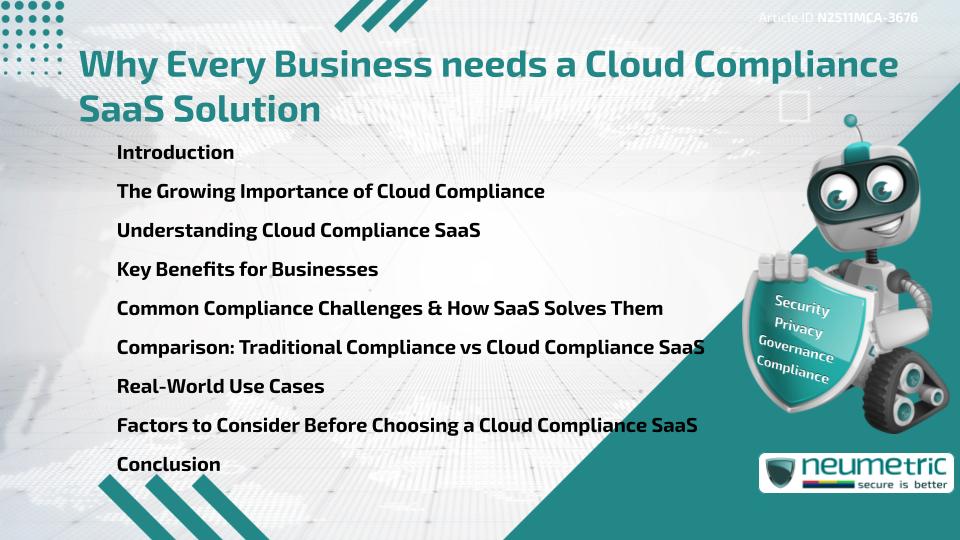 Why Every Business needs a Cloud Compliance SaaS Solution