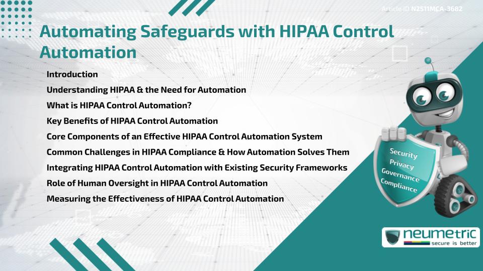 Automating Safeguards with HIPAA Control Automation