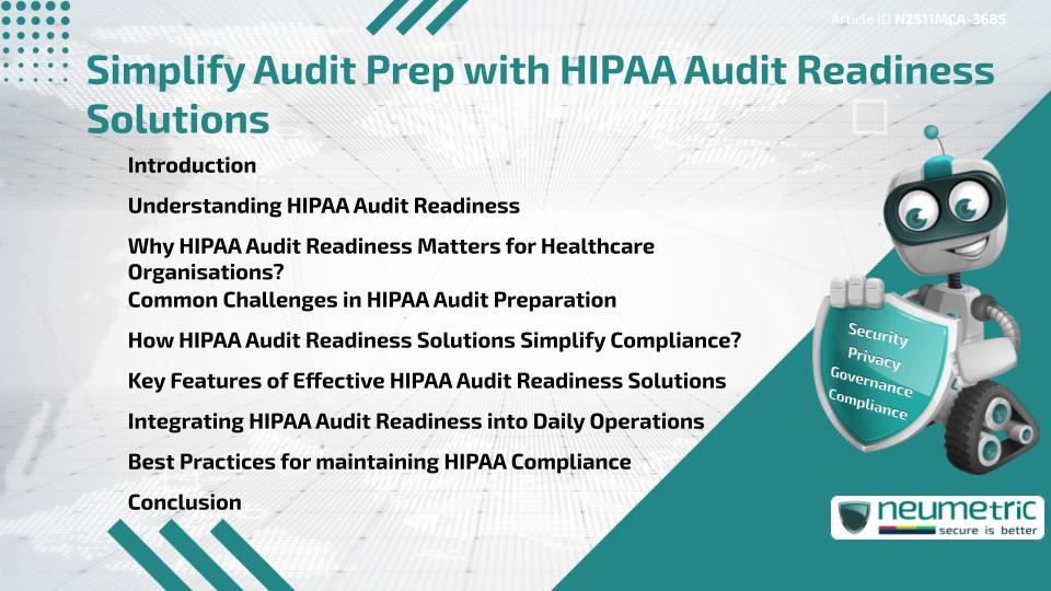 Simplify Audit Prep with HIPAA Audit Readiness Solutions