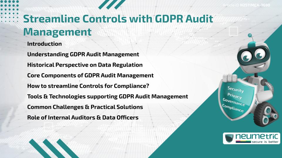 Streamline Controls with GDPR Audit Management