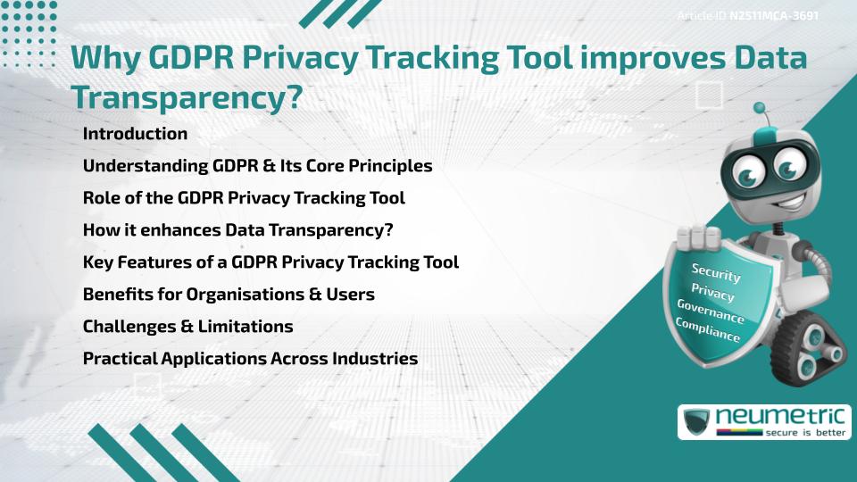 Why GDPR Privacy Tracking Tool improves Data Transparency?