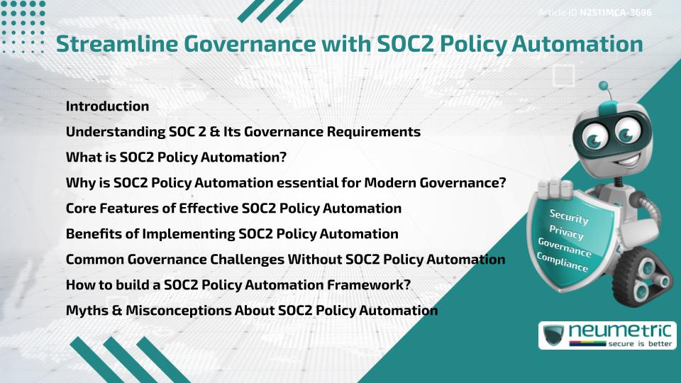 Streamline Governance with SOC2 Policy Automation
