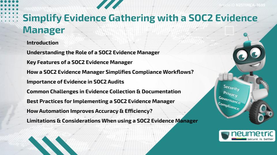 Simplify Evidence Gathering with a SOC2 Evidence Manager