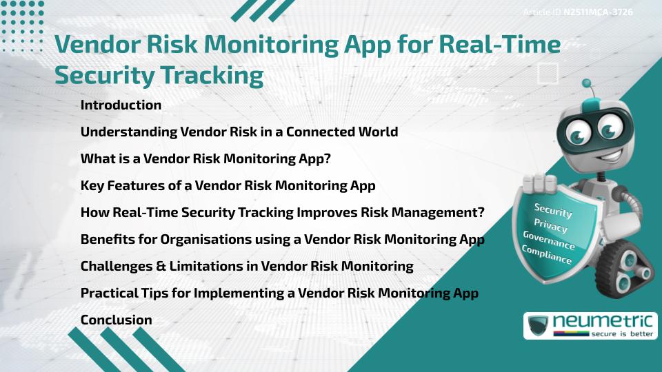 Vendor Risk Monitoring App for Real-Time Security Tracking