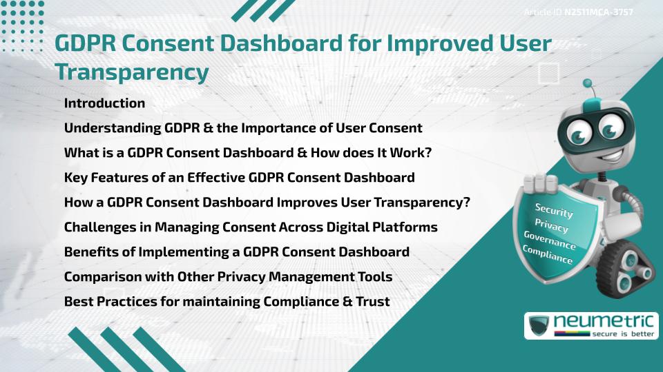 GDPR Consent Dashboard for Improved User Transparency
