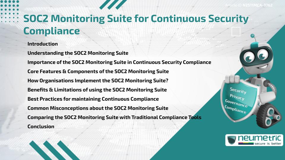 SOC2 Monitoring Suite for Continuous Security Compliance